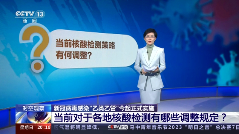 [东方时空]时空观察 新冠病毒感染“乙类乙管”今起正式实施