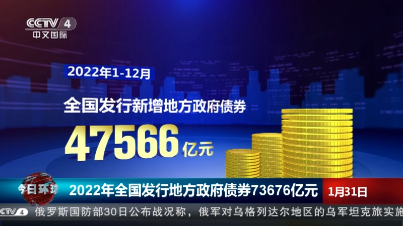 [今日环球]2022年全国发行地方政府债券73676亿元