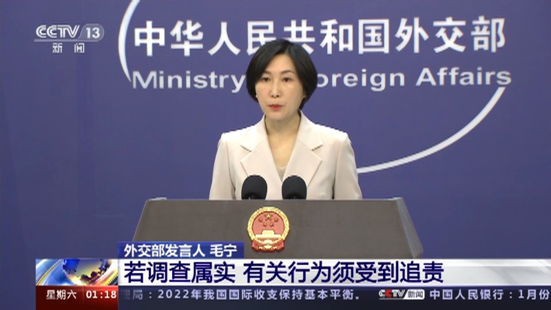 [新闻直播间]美国资深调查记者称美国炸毁“北溪”管道·中国外交部 若调查属实 有关行为须受到追责
