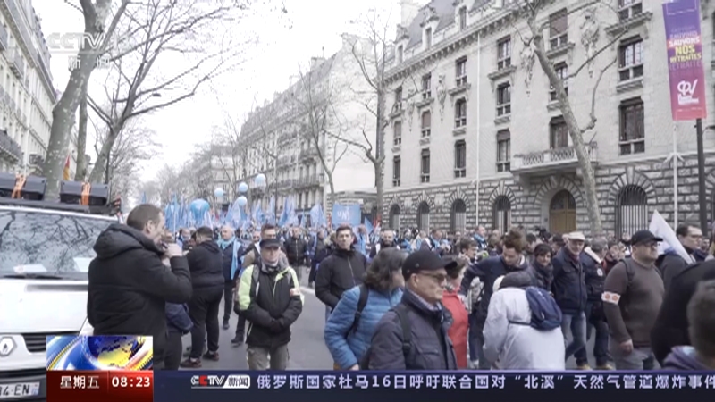 [朝闻天下]关注欧洲困局 法国第五次跨行业罢工 民众生活受影响