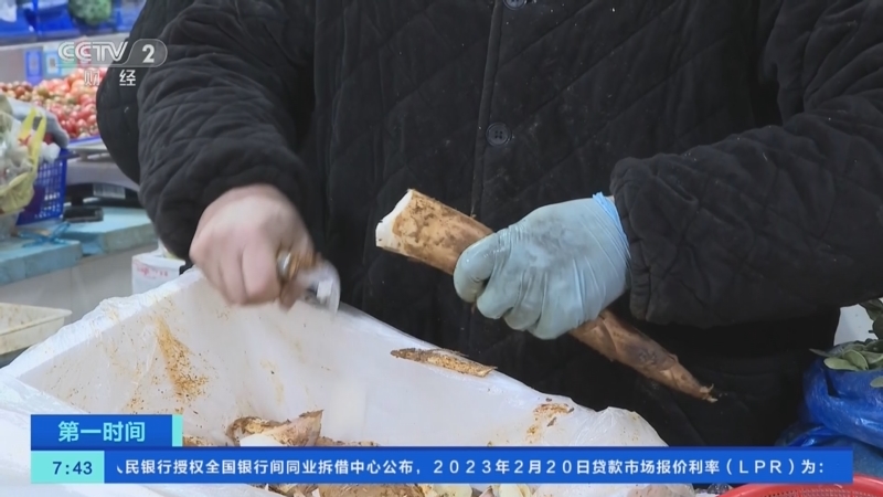 [第一时间]上海：春笋蚕豆等春菜大量上市 价格回落