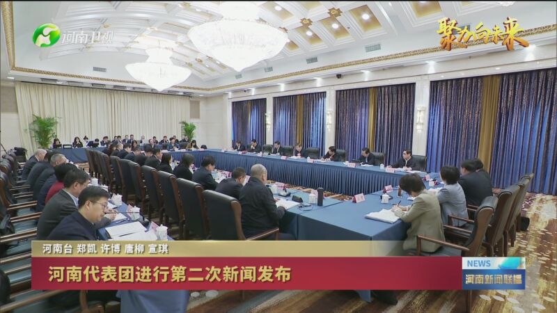 [河南新闻联播]河南代表团进行第二次新闻发布
