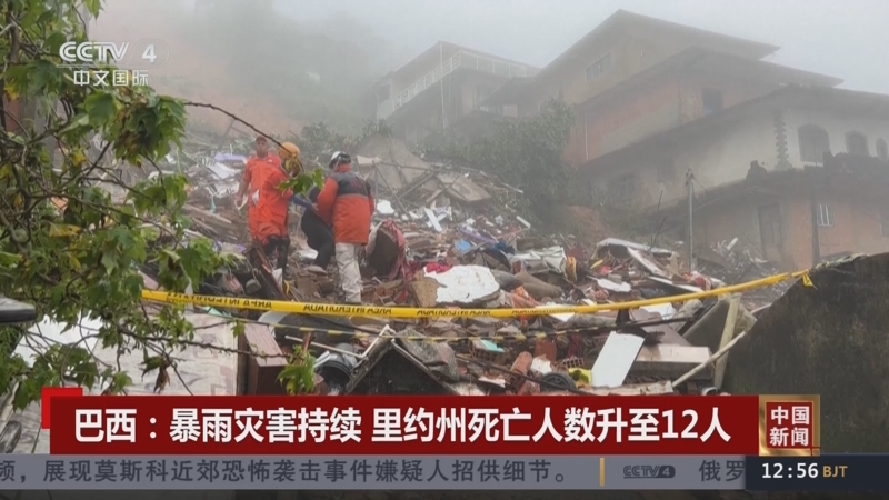 [中国新闻]巴西:暴雨灾害持续 里约州死亡人数升至12人