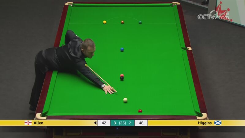 [台球]斯诺克世锦赛第二轮:马克-艾伦vs希金斯 2
