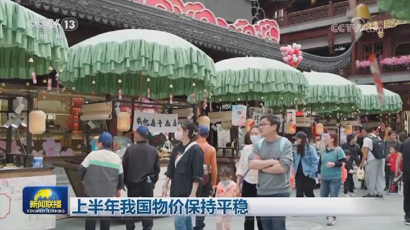 上半年我国物价保持平稳