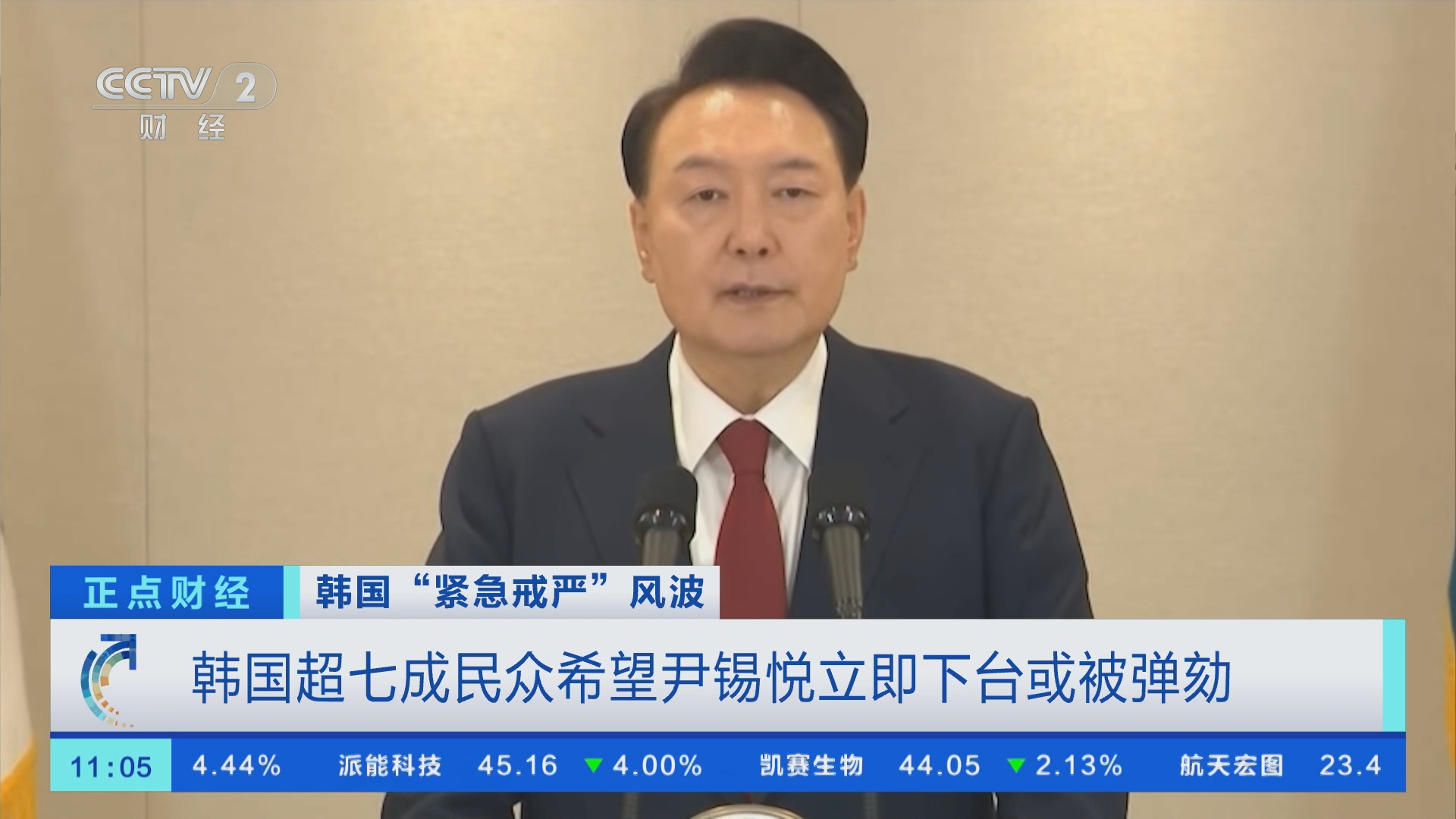 正点财经]韩国“紧急戒严”风波韩国国会12日通过“尹锡悦内乱普通特检法”和“金建希特检法”