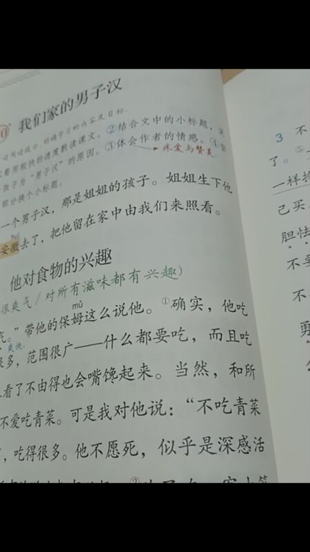 我们家的男子汉好句图片