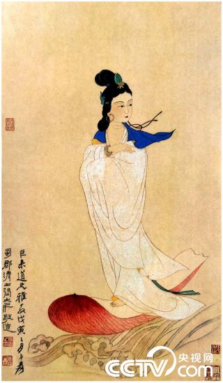 央视画廊】大千人物——张大千绘观音像_央视网(cctv.com)