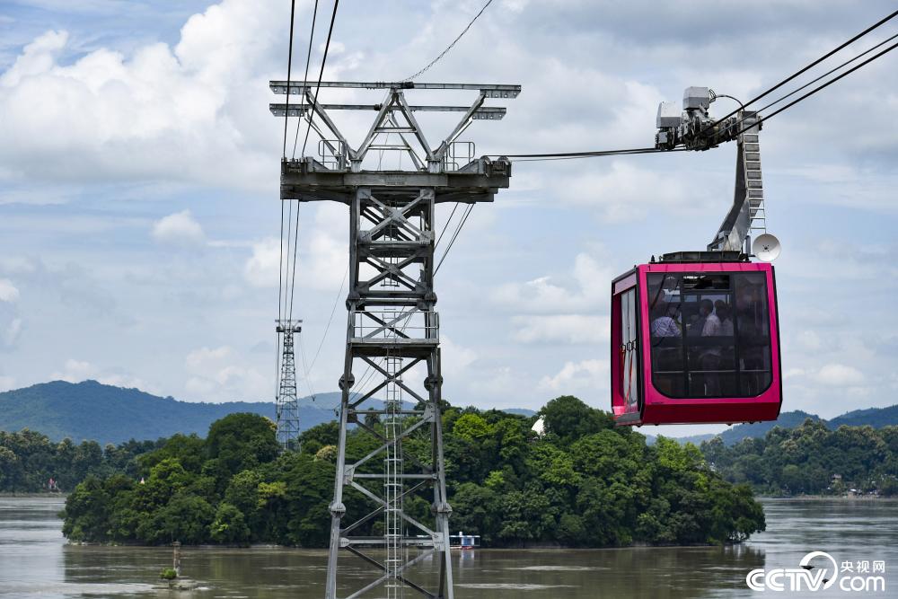印度最长的河流索道落成