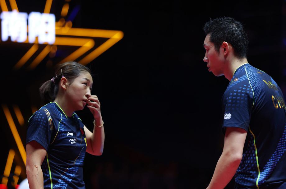 [图]许昕/刘诗雯连丢3局 3-4遭逆转无缘模拟赛冠军