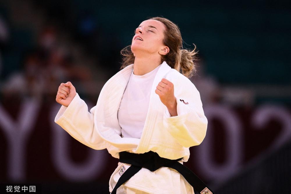 图柔道女子48公斤级科索沃选手克拉斯尼奇夺冠