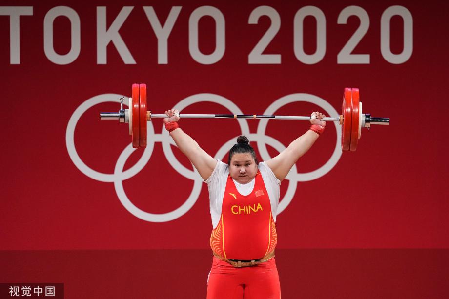 [图]女子举重87公斤以上级决赛 李雯雯获得金牌