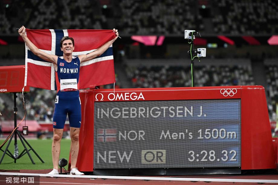 [图]田径男子1500米决赛 英格布里吉特森获得金牌