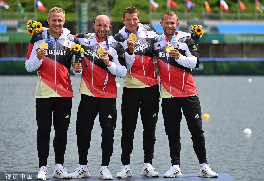 [图]奥运会男子500米四人皮艇 德国队夺得金牌