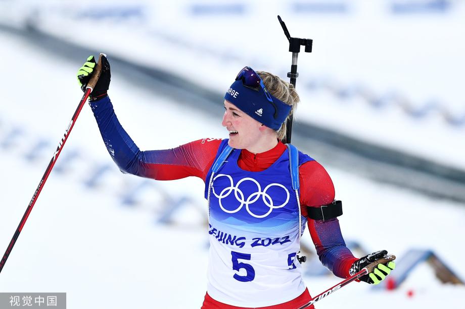 [图]冬季两项女子7.5公里短距离 挪威选手雷塞兰夺金
