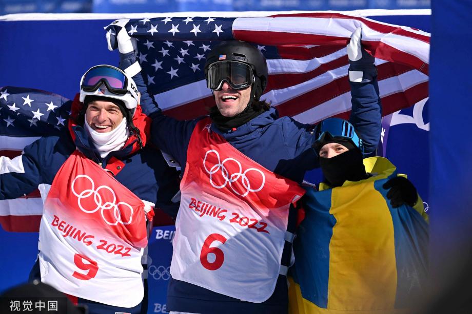 [图]自由式滑雪男子坡面障碍技巧-美国选手夺得冠军
