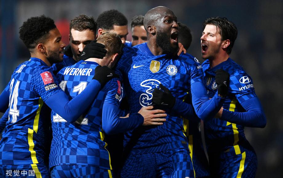 [图]足总杯-维尔纳2传1射卢卡库破门 切尔西3-2逆转晋级