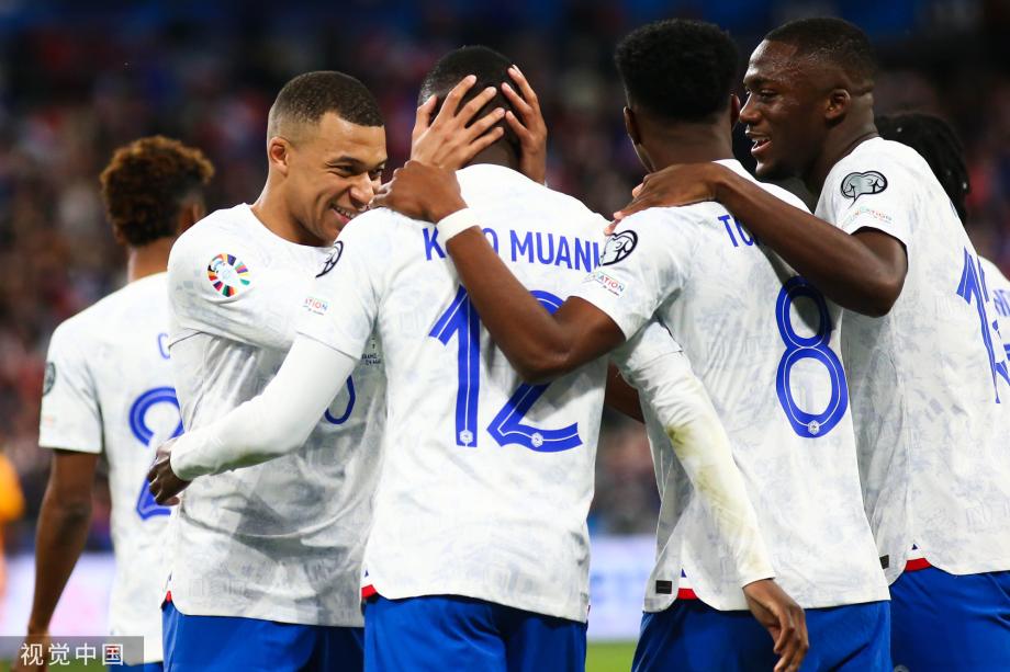 [图]欧预赛-姆巴佩两射一传 法国4-0大胜荷兰