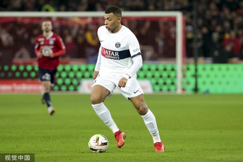 法甲-姆巴佩破门阿森西奥大礼 巴黎1-1客平里尔