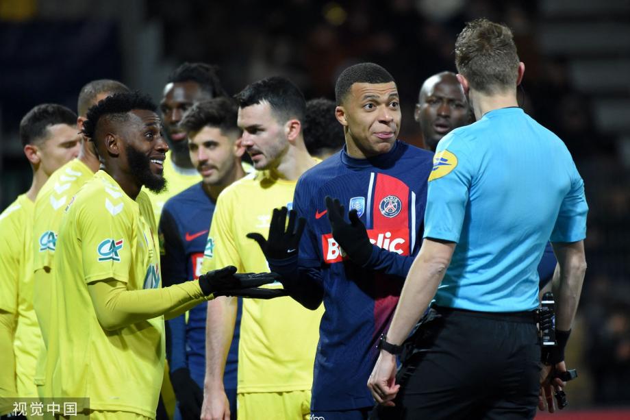 姆巴佩2射2传 巴黎4-1奥尔良晋级法国杯16强