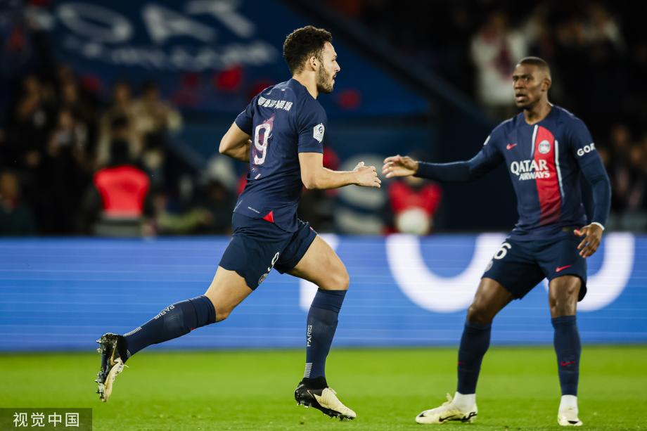 法甲-拉莫斯建功穆阿尼破门 大巴黎3-1里尔
