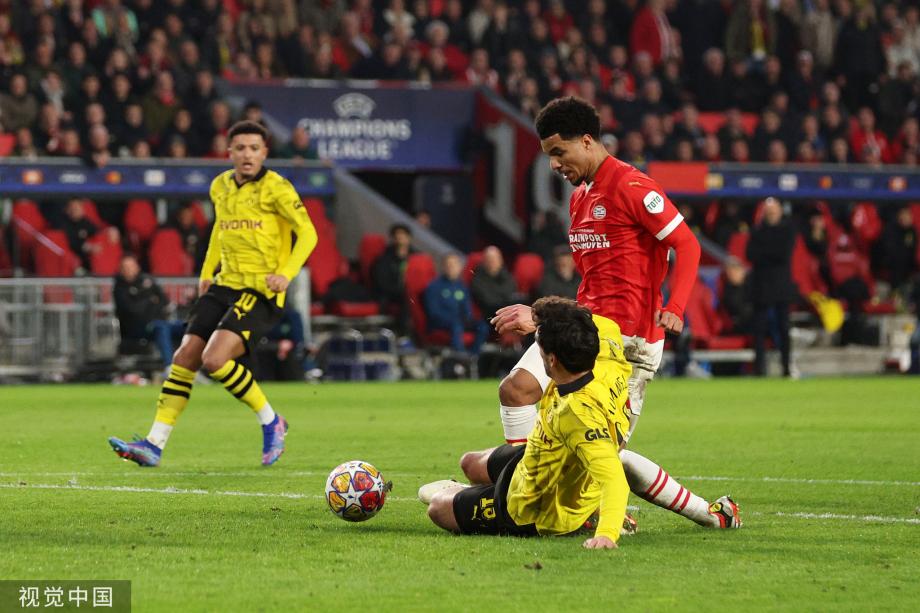 马伦破门胡梅尔斯送点 多特蒙德1-1埃因霍温