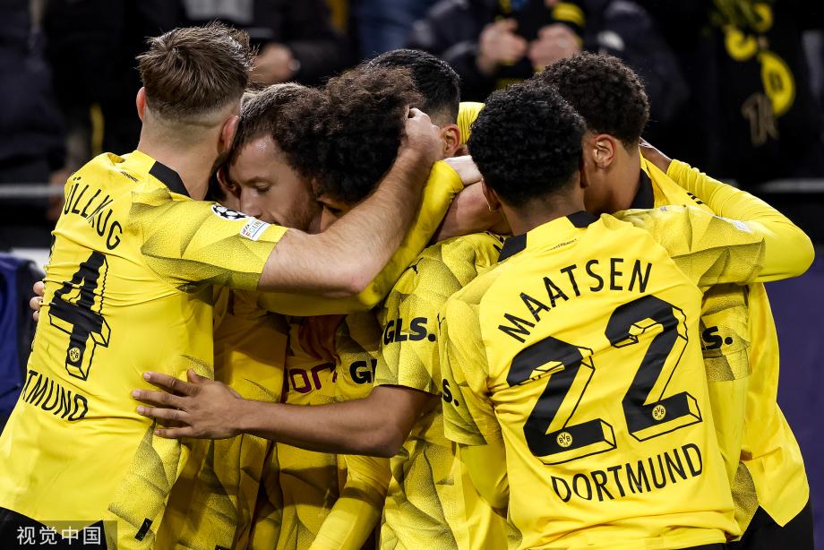 桑乔破门后伤退 多特总比分3-1埃因霍温进8强