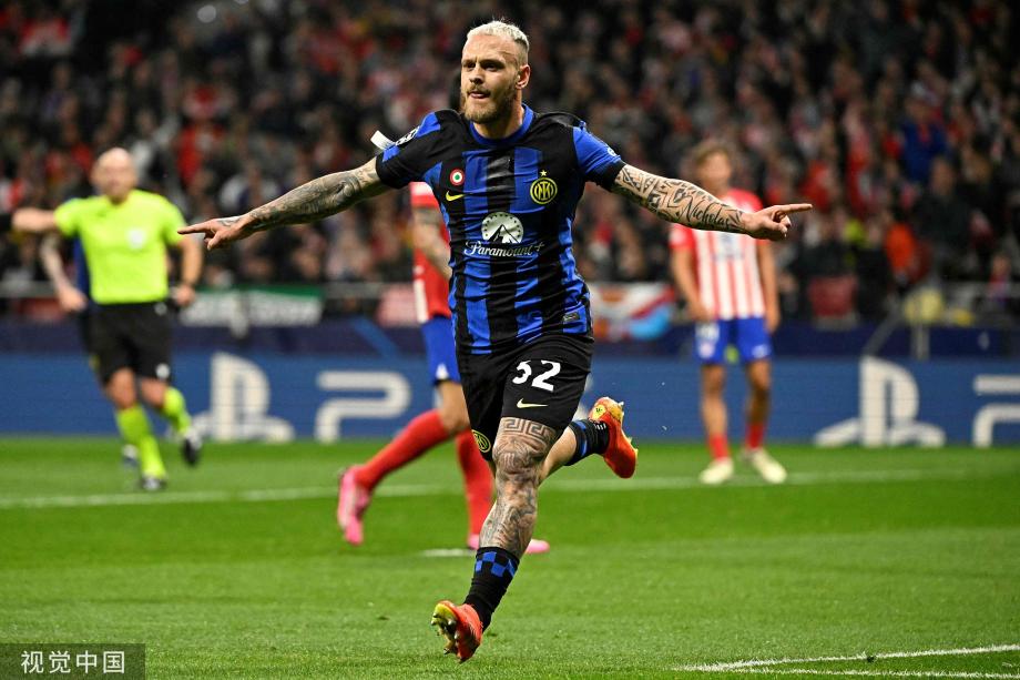 马竞总比分5-4逆转国米 晋级欧冠8强