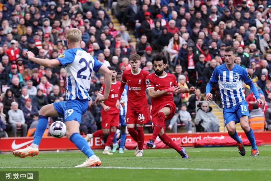 英超-萨拉赫迪亚斯破门 利物浦2-1布莱顿登顶