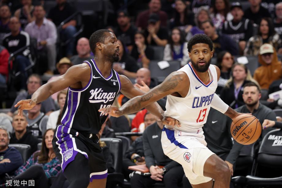 小萨博尼斯22+20威少20分 快船3连胜遭国王终结