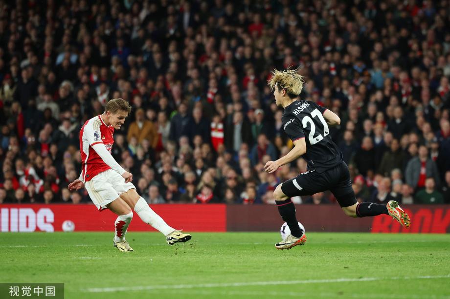 厄德高建功史密斯-罗造乌龙 阿森纳2-0卢顿