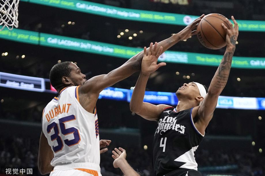 布克37分杜兰特24+9 太阳胜残阵快船