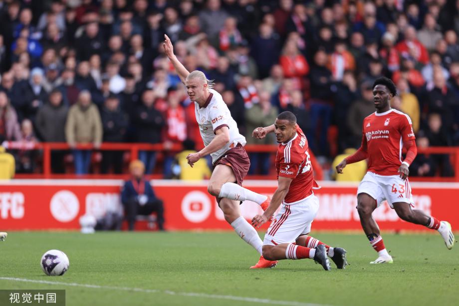 英超-哈兰德替补破门 曼城客场完胜诺丁汉森林