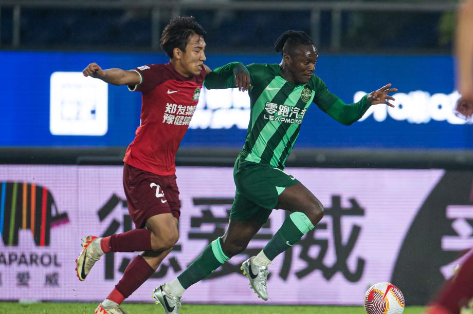 中超-程进传射顾斌世界波 浙江4-1大胜河南