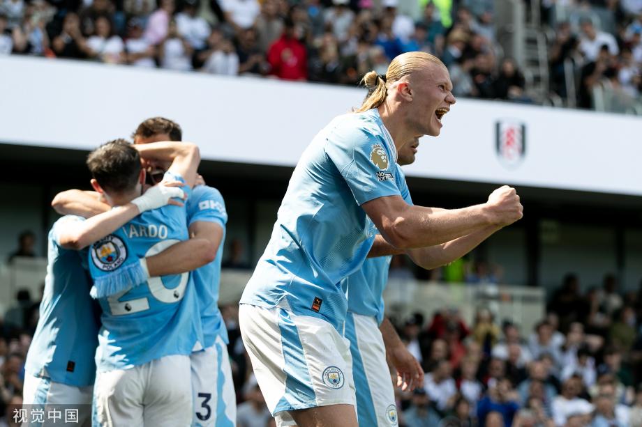 格瓦迪奥尔双响 曼城4-0富勒姆 反超阿森纳2分领跑