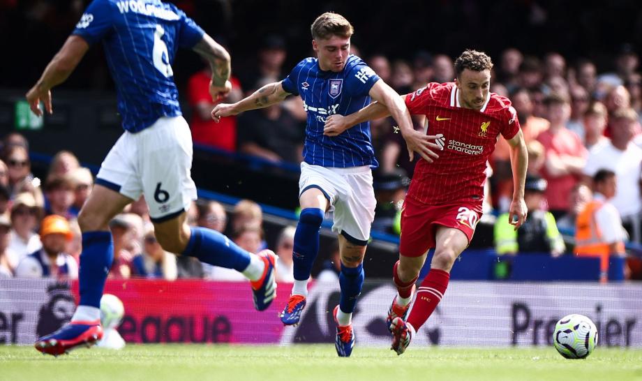 萨拉赫传射 若塔破门 利物浦2-0伊普斯维奇