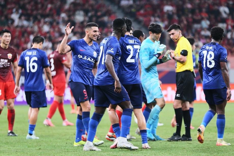 足协杯-奇塔迪尼双响奥斯卡点射 海港3-2申花