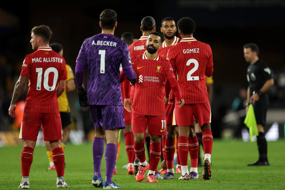 萨拉赫点射 利物浦客场2-1狼队登顶积分榜