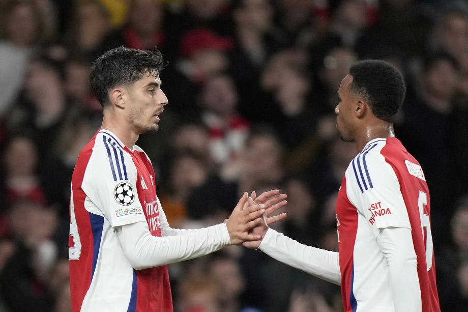 欧冠-哈弗茨萨卡破门 阿森纳2-0巴黎圣日耳曼