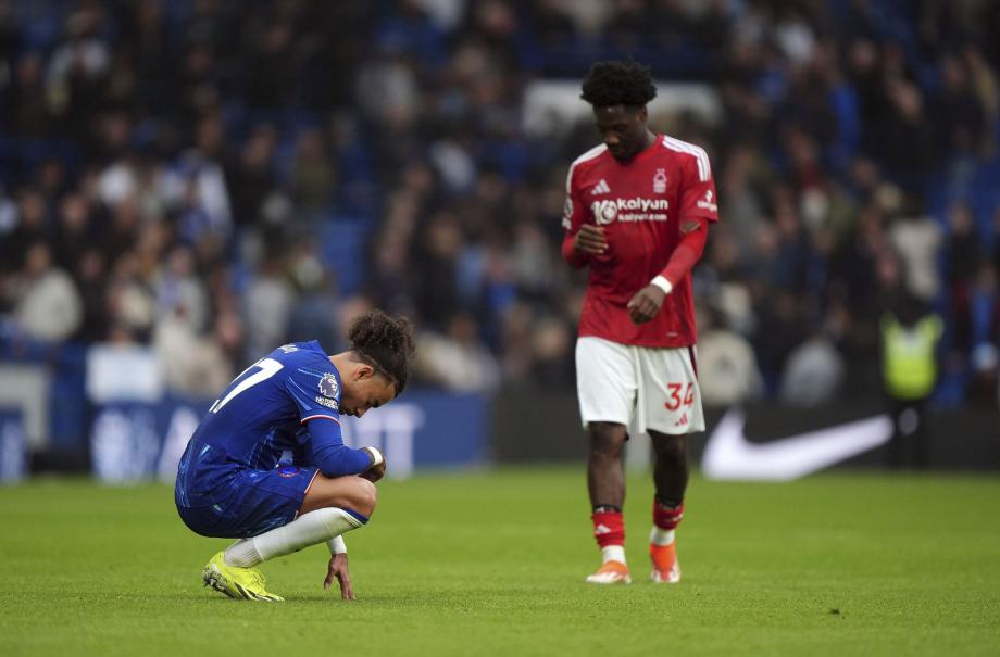 英超-马杜埃凯破门 切尔西1-1十人诺丁汉森林