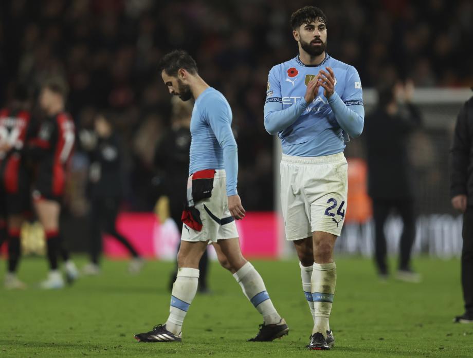 英超-曼城爆冷1-2不敌伯恩茅斯 联赛32场不败终结