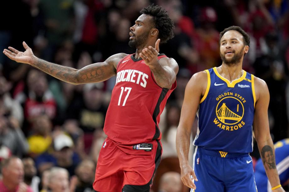 希尔德27+7伊森创新高 勇士加时力克火箭