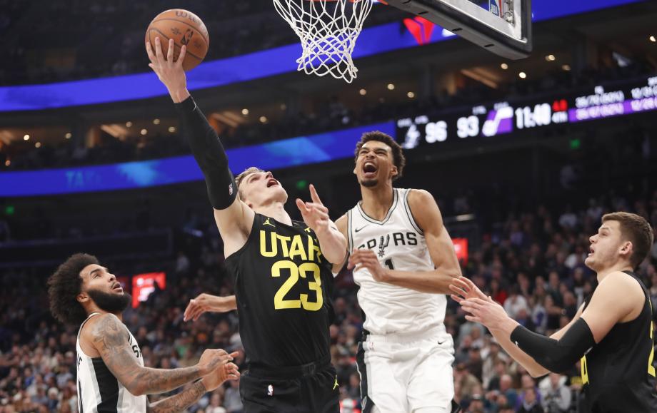 文班亚马34+7乔治26+5 马刺击败爵士取四连胜