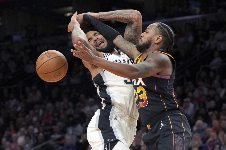 杜兰特伤退布克29+9 太阳胜马刺仍无缘NBA杯八强