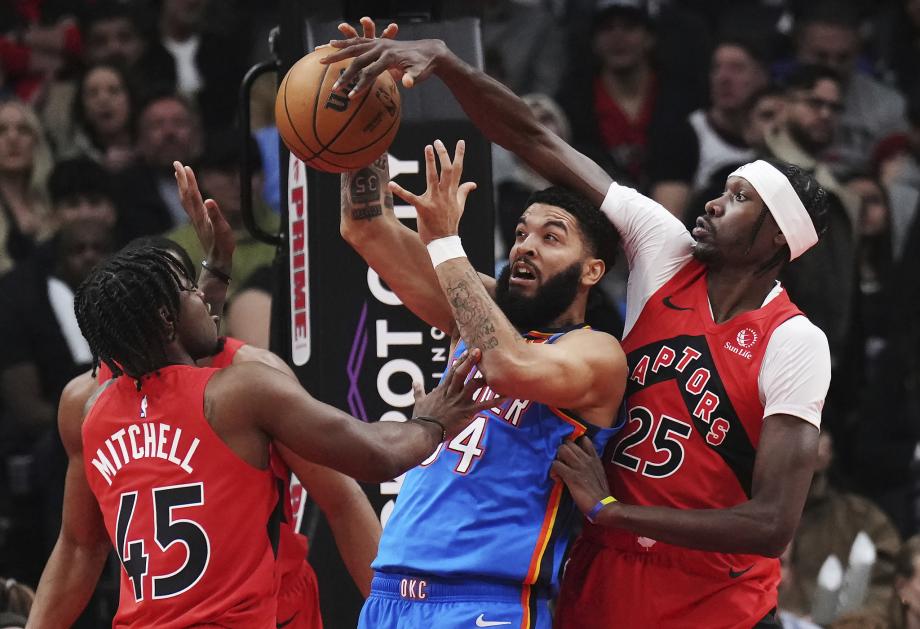 NBA-雷霆129-92猛龙 亚历山大30分