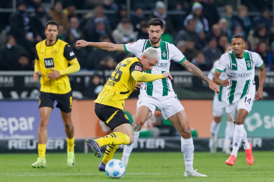 吉腾斯破门格罗斯送点 多特蒙德1-1战平门兴