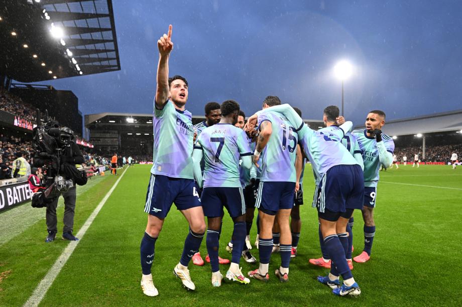 英超-萨卡绝杀被吹 阿森纳1-1富勒姆