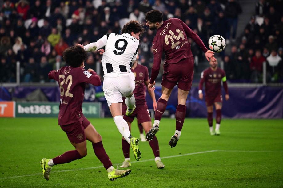 欧冠-哈兰德失单刀弗拉麦肯尼破门 尤文2-0曼城