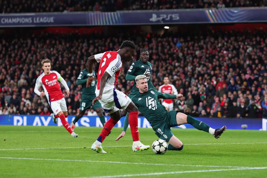 欧冠-萨卡2射1传 阿森纳3-0摩纳哥2连胜升至第3