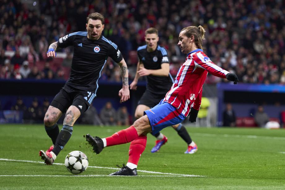 欧冠-格里兹曼连场双响 马竞3-1布拉迪斯拉发